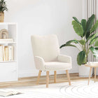 Fauteuil 63x67x94 cm schapenstof crème