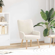 Fauteuil 63x67x94 cm schapenstof crème