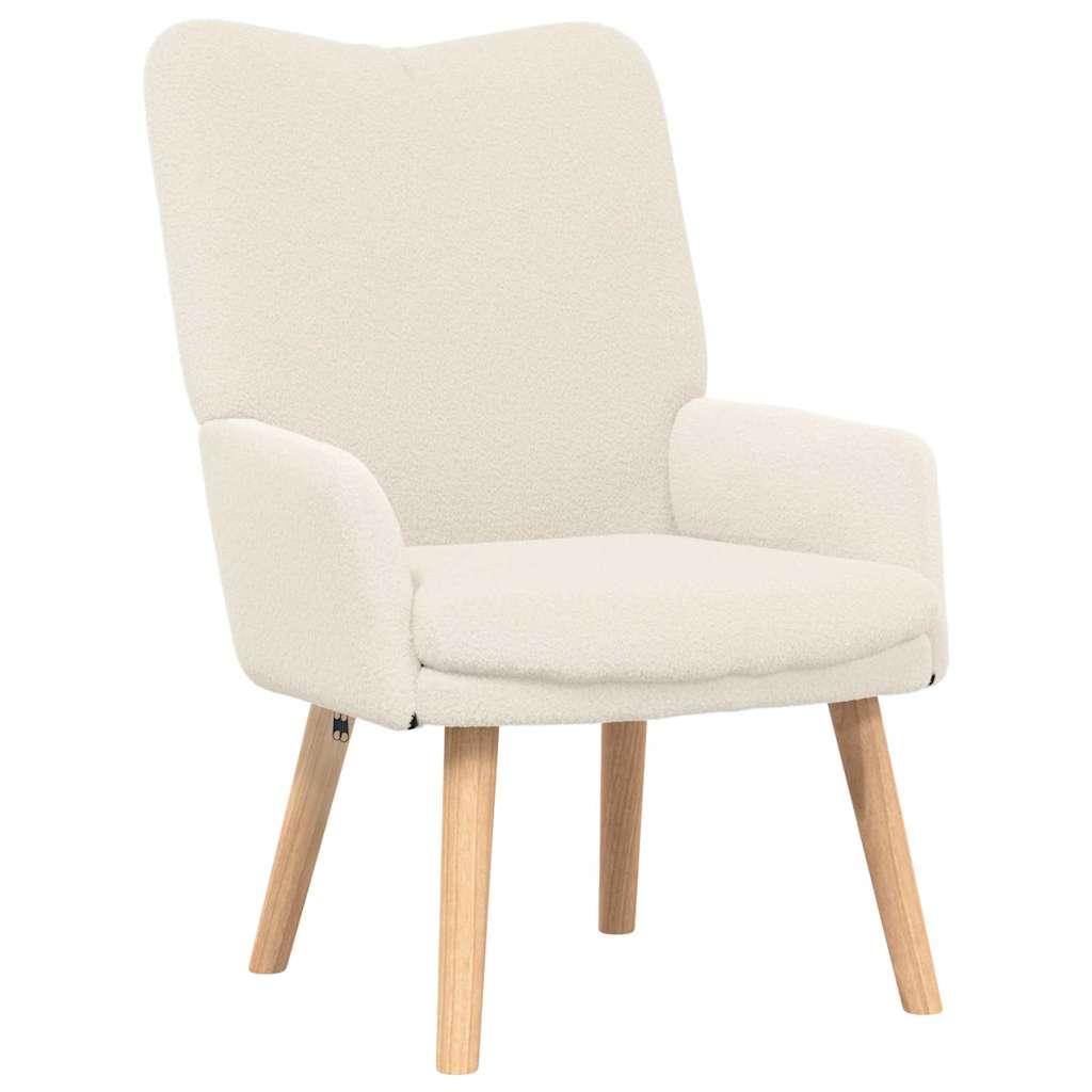 Fauteuil Crème 63 x 67 x 94 cm Schapenstof en Triplex