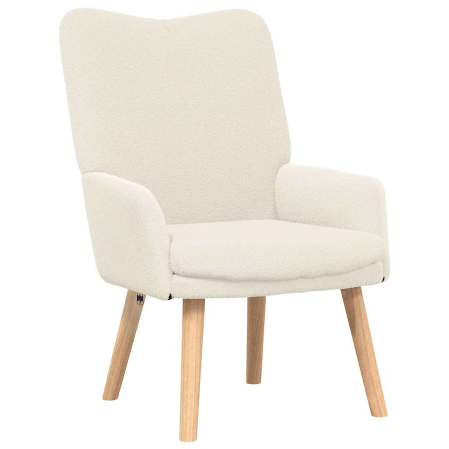 Fauteuil Crème 63 x 67 x 94 cm Schapenstof en Triplex