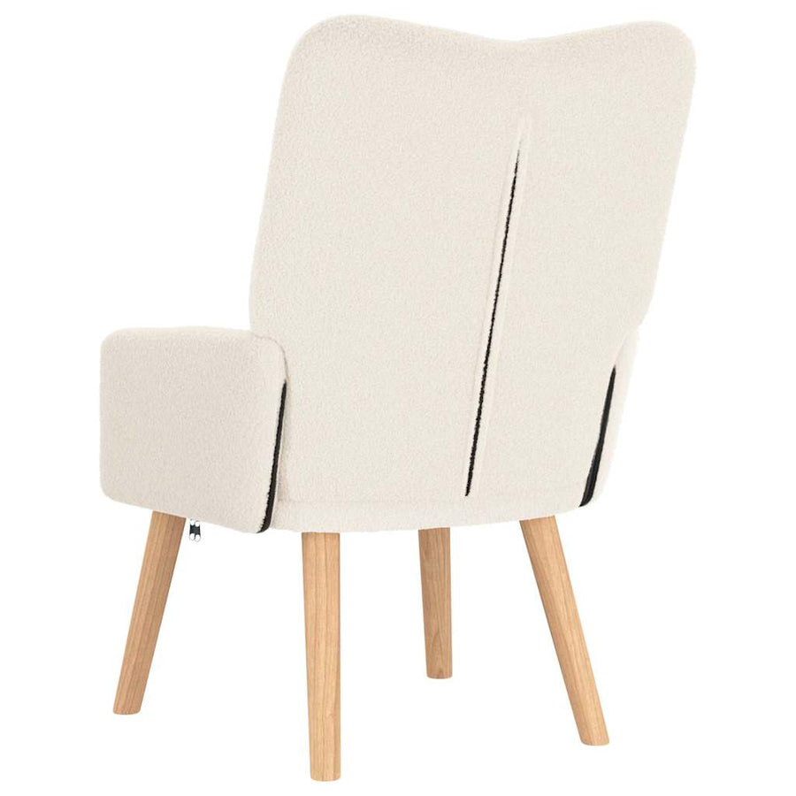 Fauteuil Crème 63 x 67 x 94 cm Schapenstof en Triplex