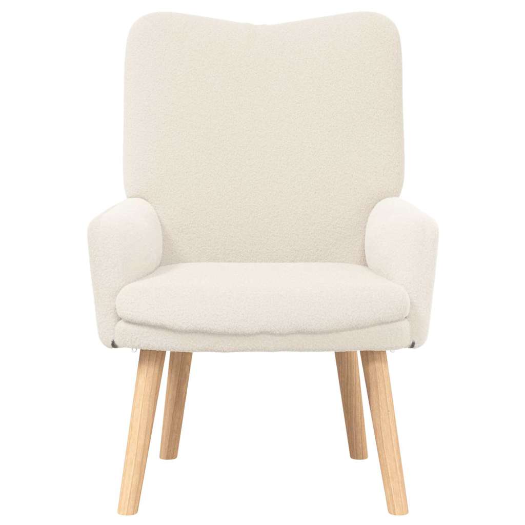 Fauteuil Crème 63 x 67 x 94 cm Schapenstof en Triplex