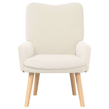 Fauteuil Crème 63 x 67 x 94 cm Schapenstof en Triplex