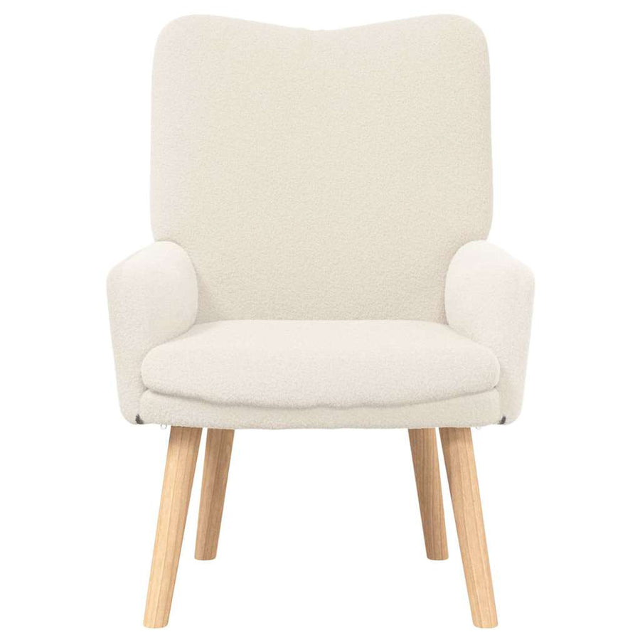 Fauteuil Crème 63 x 67 x 94 cm Schapenstof en Triplex