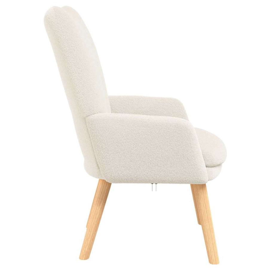 Fauteuil Crème 63 x 67 x 94 cm Schapenstof en Triplex