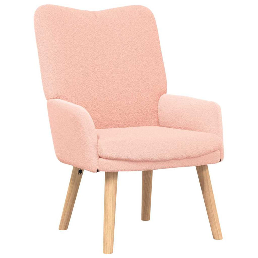 Fauteuil Roze 63 x 67 x 94 cm Schapenstof en Triplex