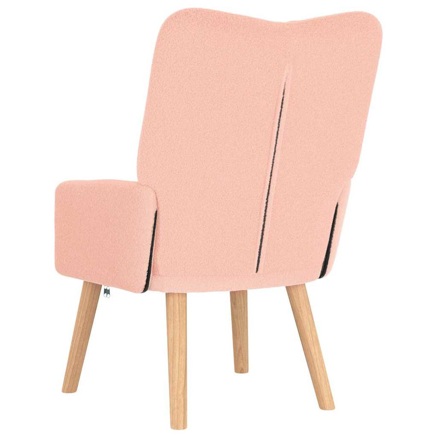 Fauteuil Roze 63 x 67 x 94 cm Schapenstof en Triplex
