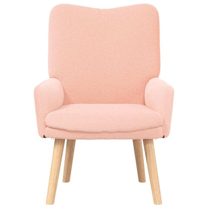Fauteuil Roze 63 x 67 x 94 cm Schapenstof en Triplex