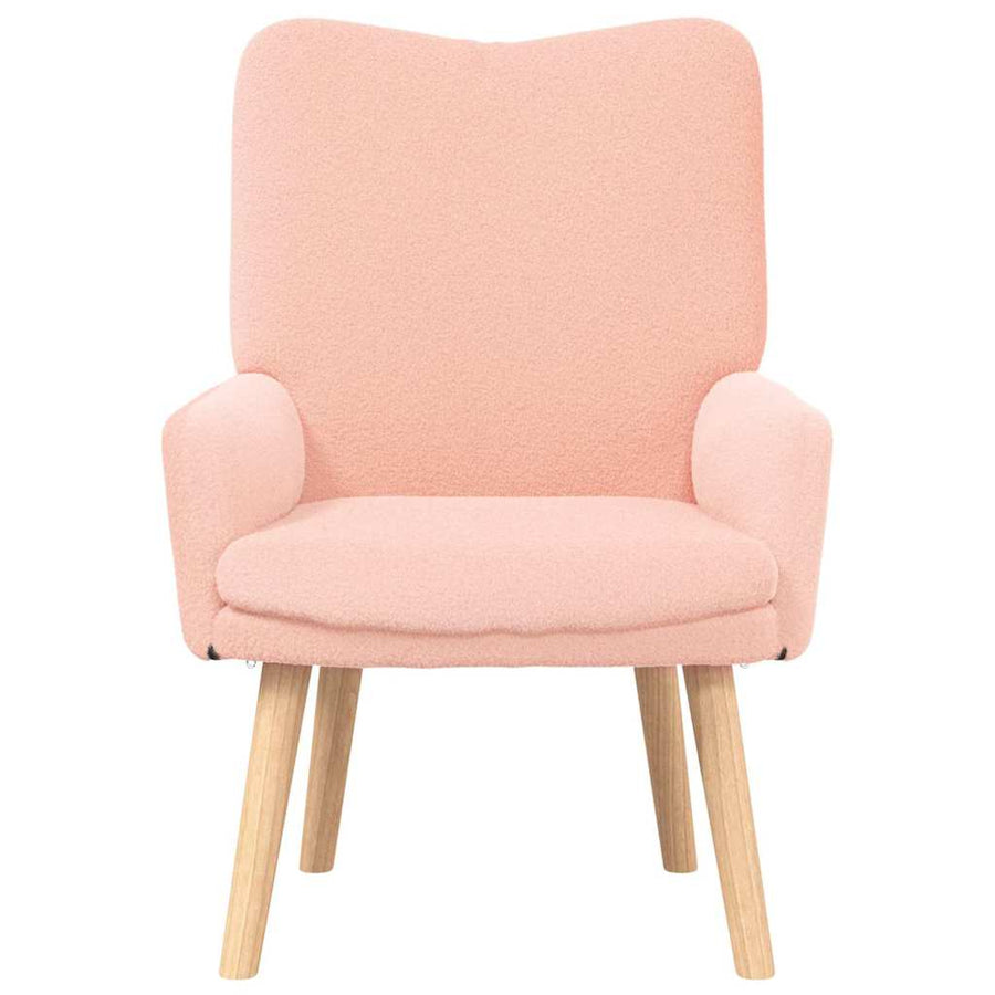Fauteuil Roze 63 x 67 x 94 cm Schapenstof en Triplex