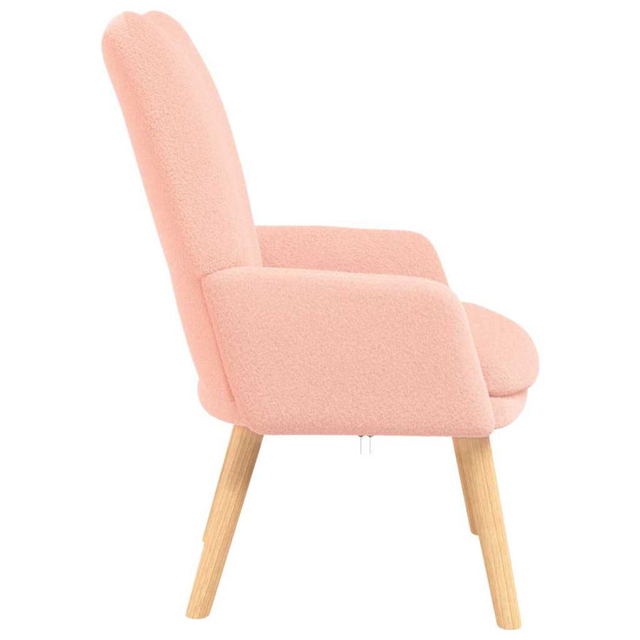 Fauteuil Roze 63 x 67 x 94 cm Schapenstof en Triplex