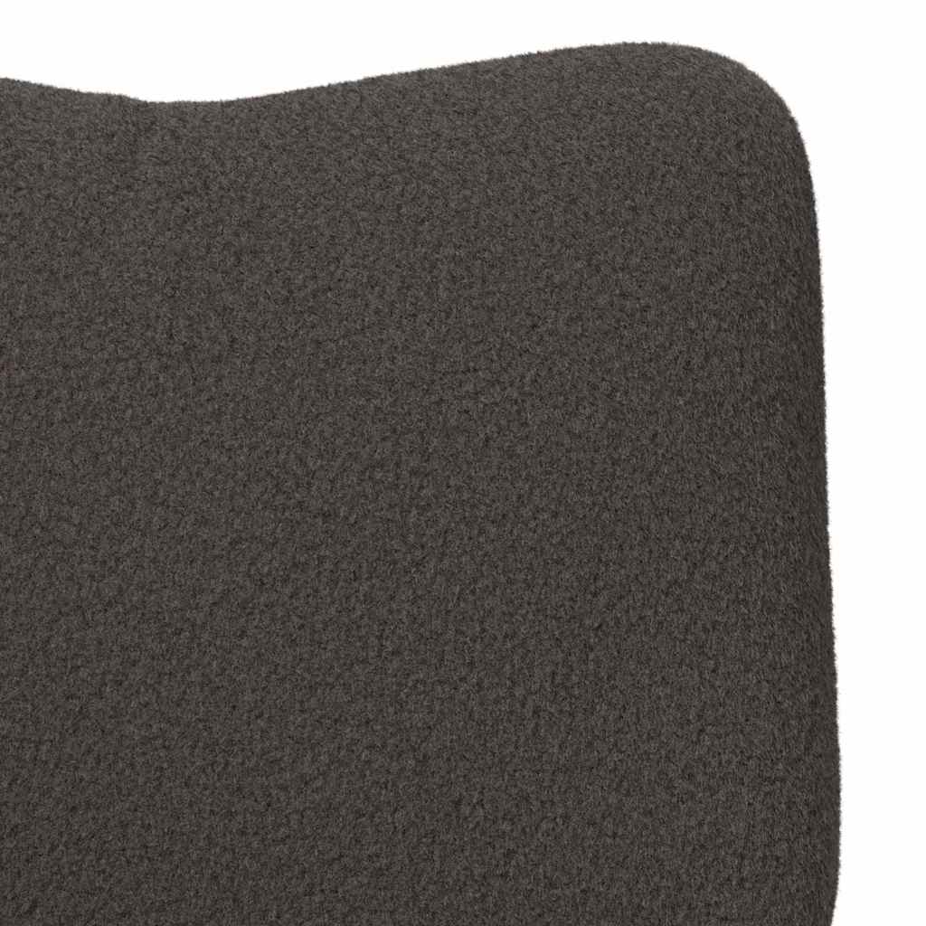 Fauteuil Donkergrijs 63 x 67 x 94 cm Schapenstof en Triplex