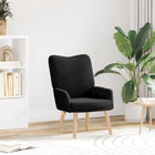 Fauteuil zwart schapenstof 63x67x94 cm