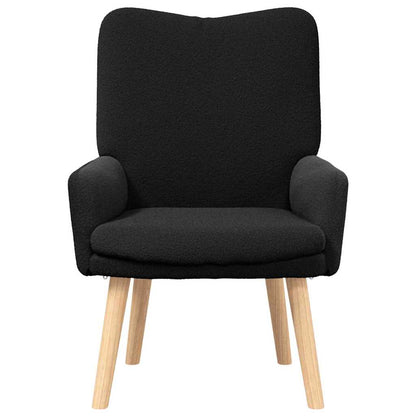 Fauteuil Zwart 63 x 67 x 94 cm Schapenstof en Triplex