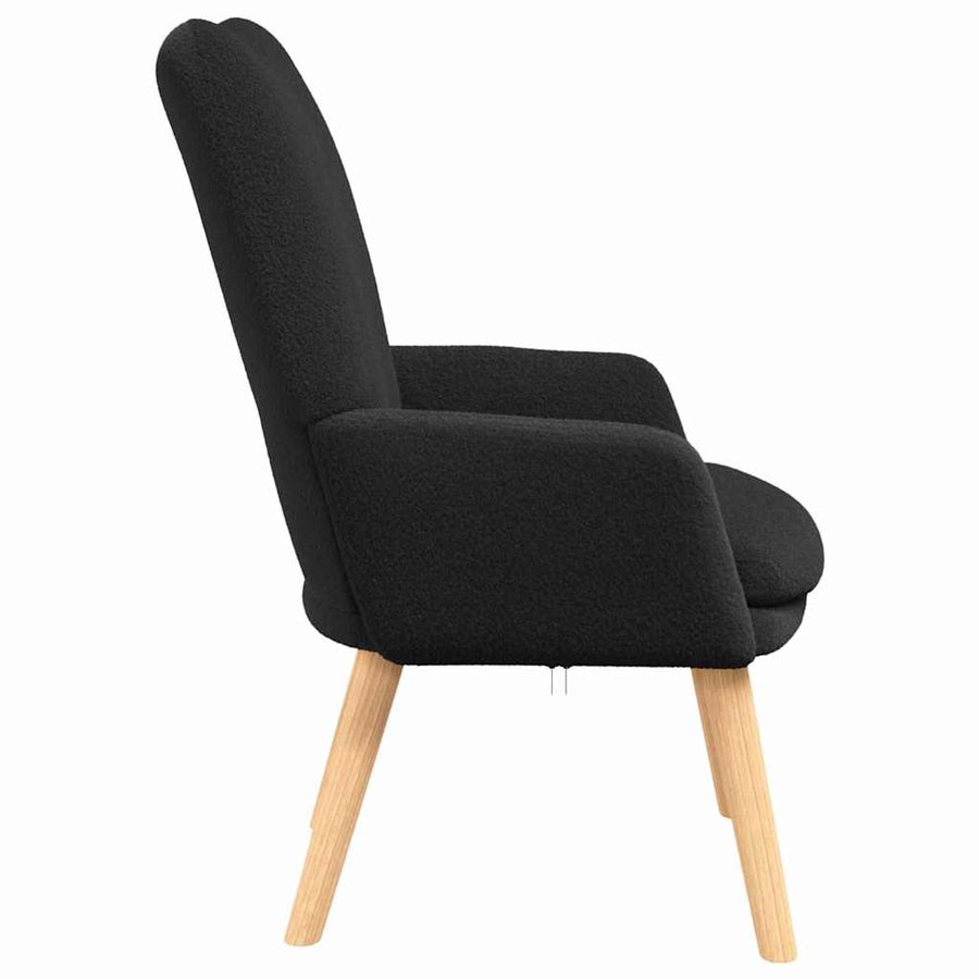 Fauteuil Zwart 63 x 67 x 94 cm Schapenstof en Triplex