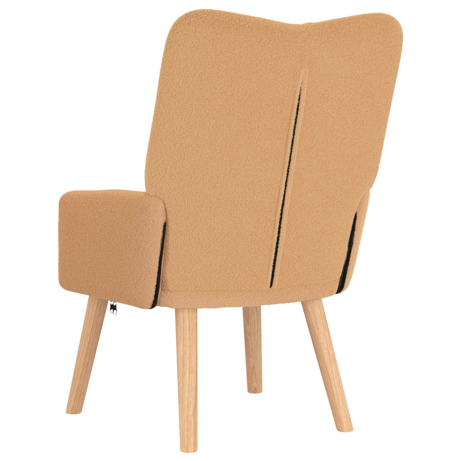 Fauteuil 63 X 67 X 94 Cm Polyester En Multiplex Beige