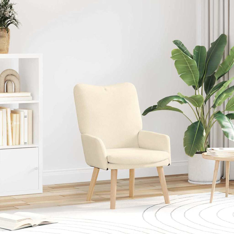 Fauteuil Crème 63 x 67 x 94 cm Stof