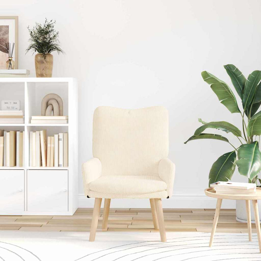 Fauteuil Crème 63 x 67 x 94 cm Stof