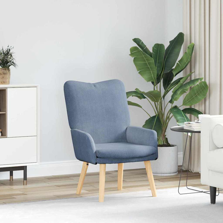 Fauteuil 63 X 67 X 94 Cm Stof Blauw