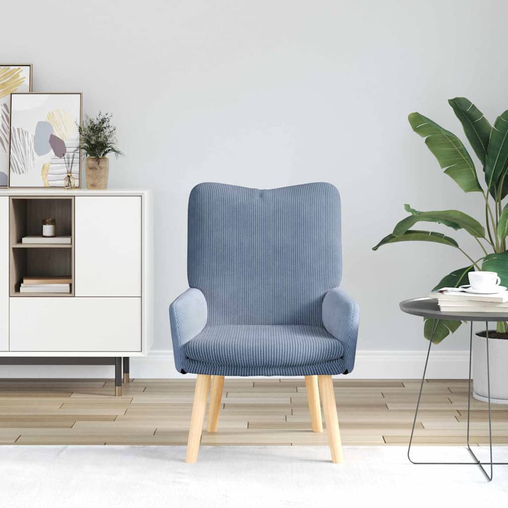 Fauteuil 63 X 67 X 94 Cm Stof Blauw