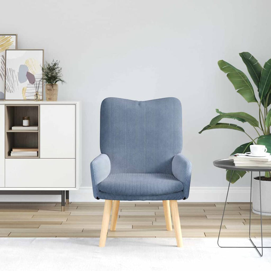 Fauteuil 63 X 67 X 94 Cm Stof Blauw