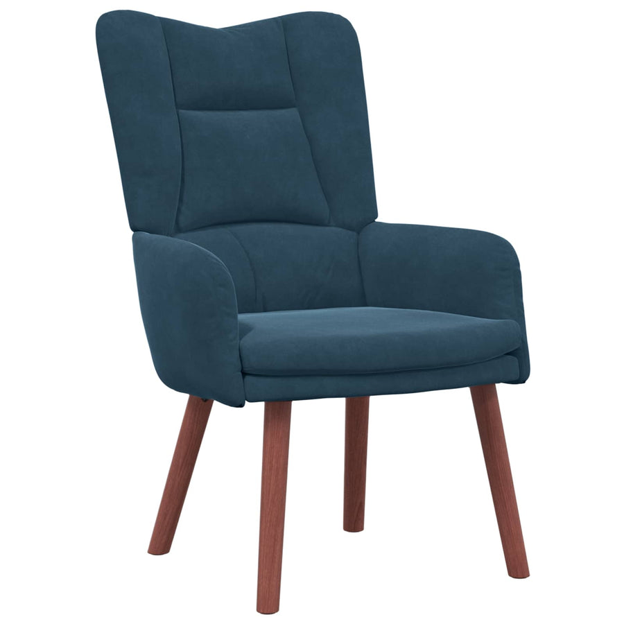 Fauteuil Blauw 63 X 67 X 94 Cm Fluweel