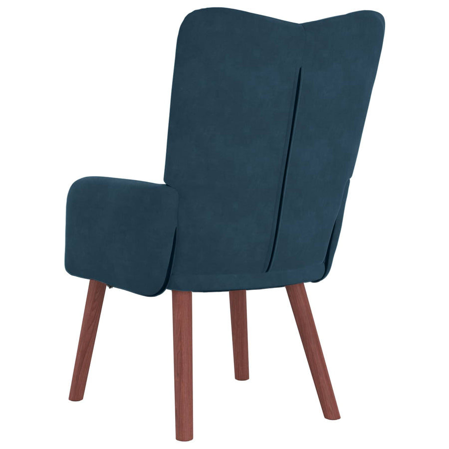 Fauteuil Blauw 63 X 67 X 94 Cm Fluweel