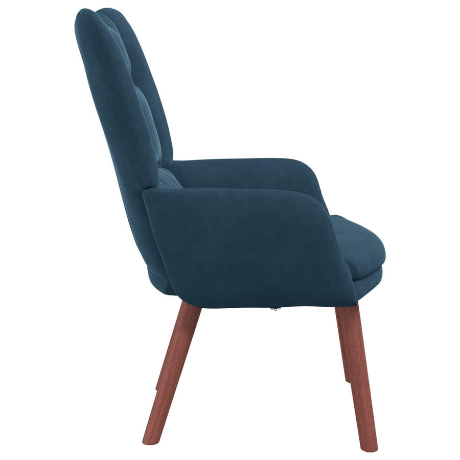 Fauteuil Blauw 63 X 67 X 94 Cm Fluweel
