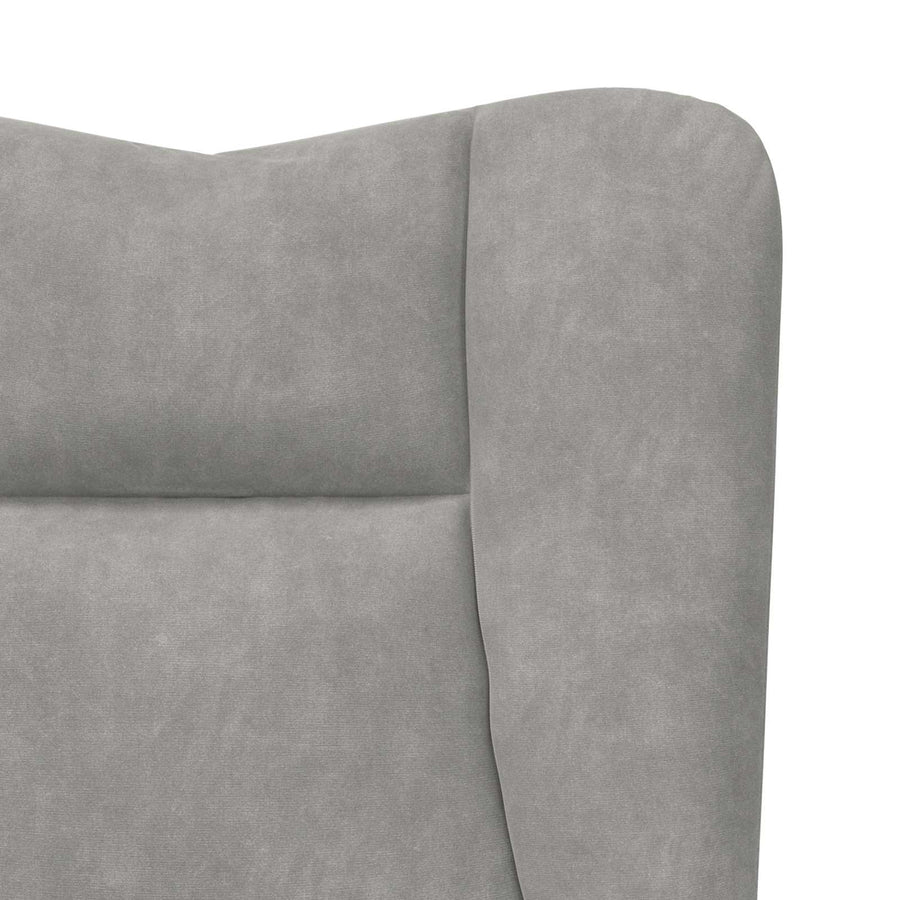 Fauteuil Lichtgrijs 63 x 67 x 94 cm Fluweel
