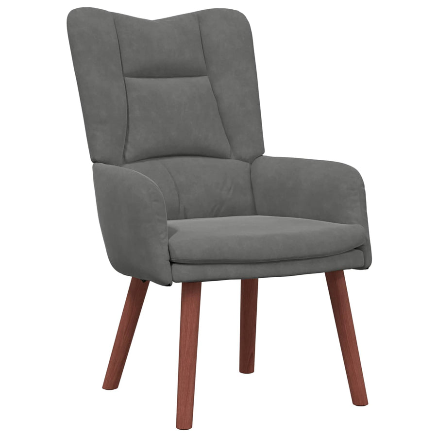 Fauteuil Donkergrijs 63 x 67 x 94 cm Fluweel