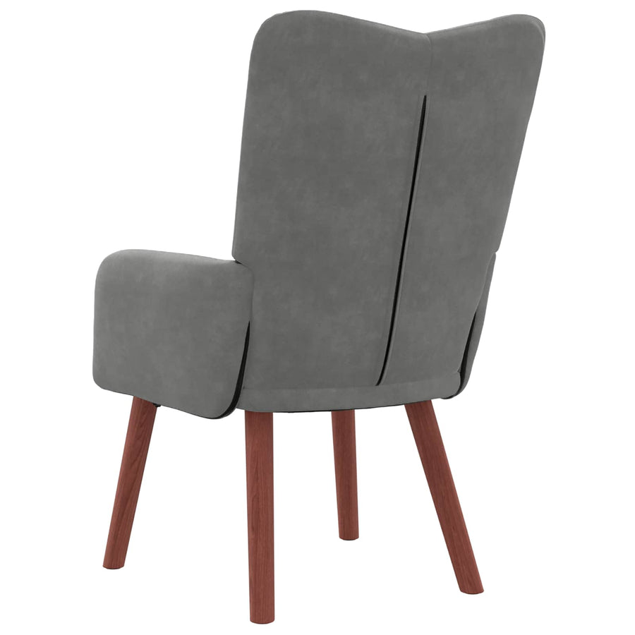 Fauteuil Donkergrijs 63 x 67 x 94 cm Fluweel