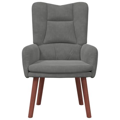 Fauteuil Donkergrijs 63 x 67 x 94 cm Fluweel
