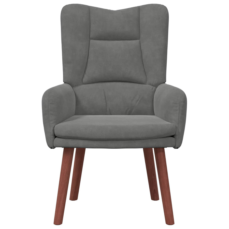 Fauteuil Donkergrijs 63 x 67 x 94 cm Fluweel
