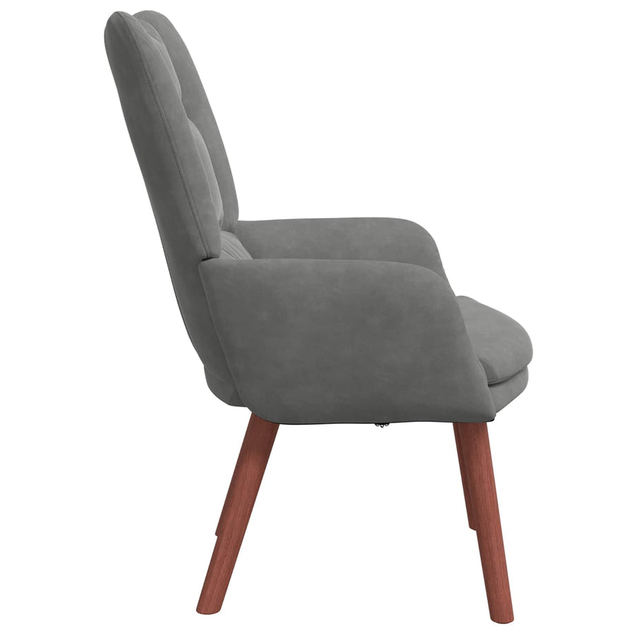 Fauteuil Donkergrijs 63 x 67 x 94 cm Fluweel