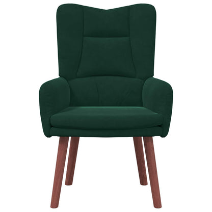 Fauteuil Donkergroen 63 x 67 x 94 cm Fluweel