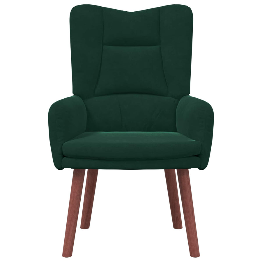 Fauteuil Donkergroen 63 x 67 x 94 cm Fluweel