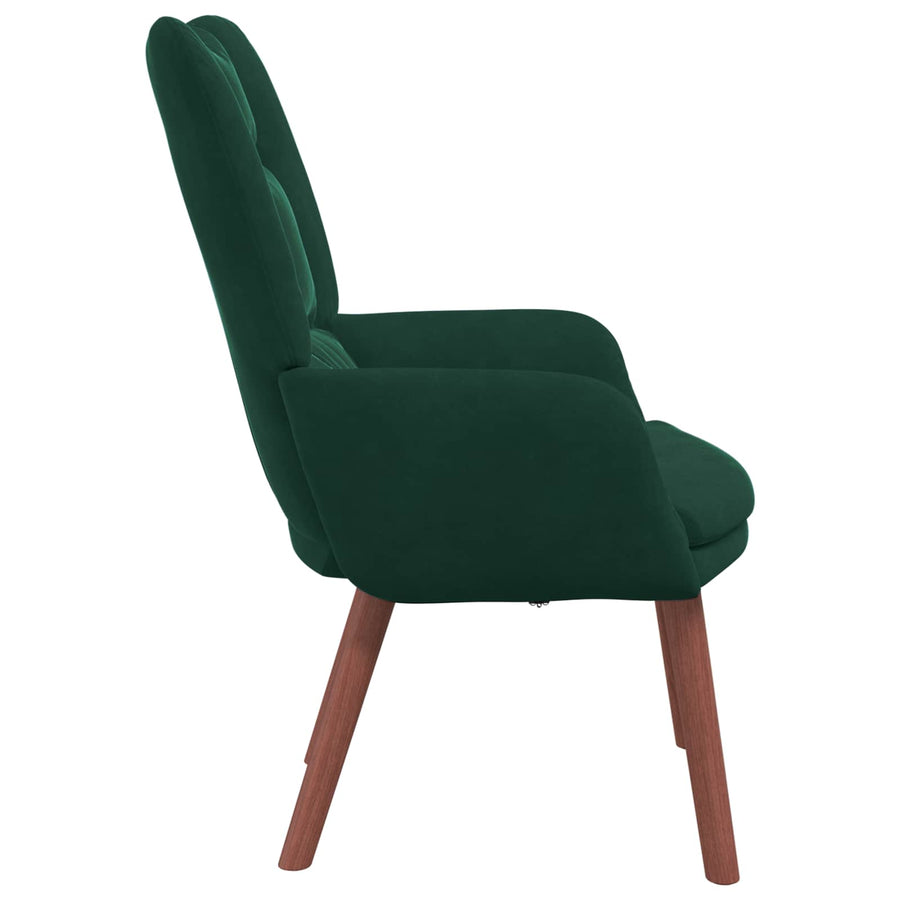 Fauteuil Donkergroen 63 x 67 x 94 cm Fluweel