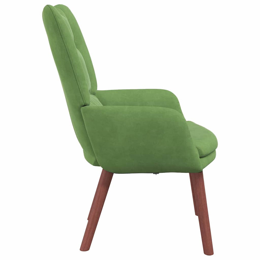 Fauteuil 63 X 67 X 94 Cm Fluweel Lichtgroen