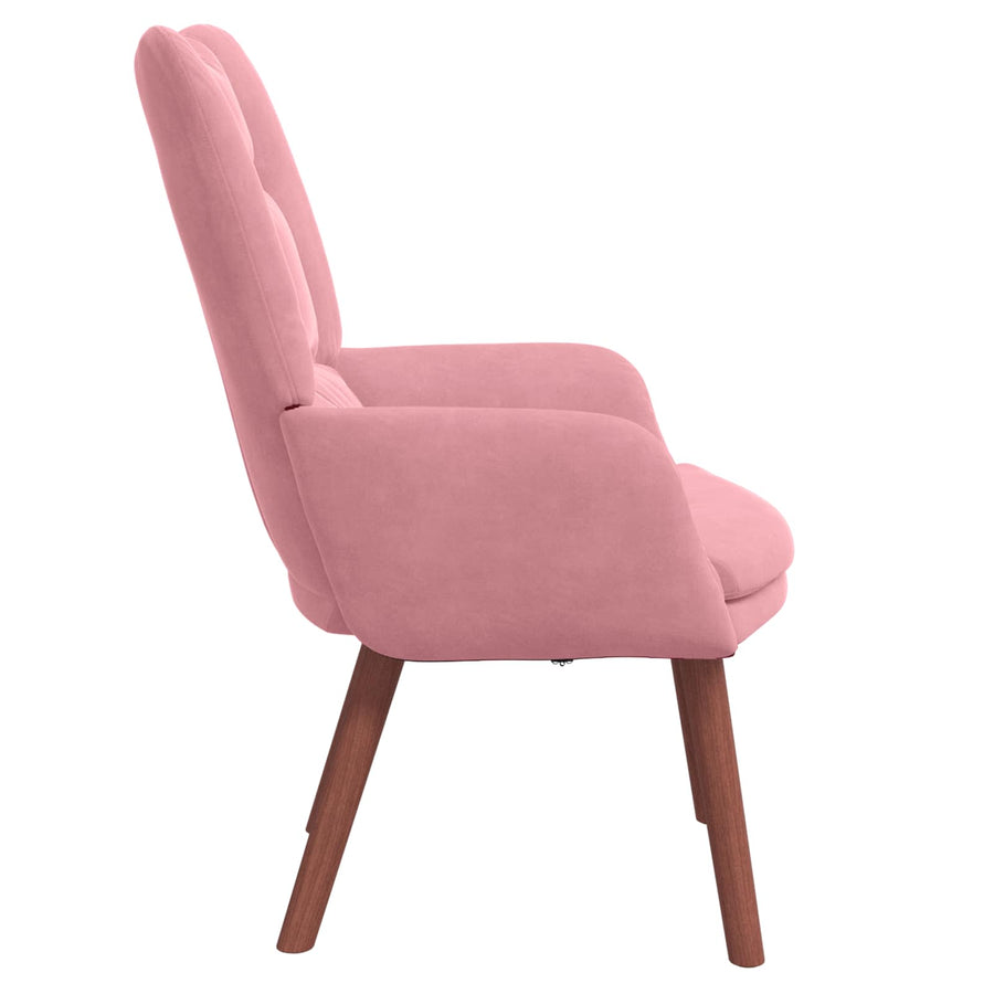 Fauteuil Roze 63 x 67 x 94 cm Fluweel