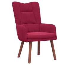 Fauteuil 63 X 67 X 94 Cm Fluweel Wijnrood