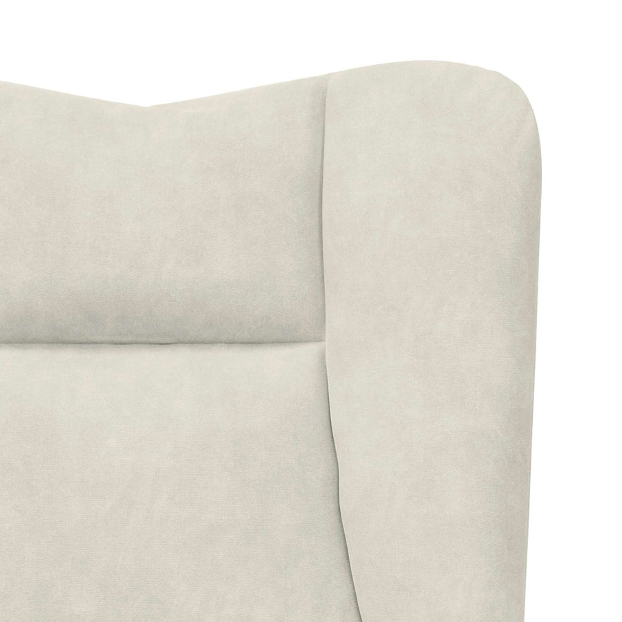 Fauteuil 63 X 67 X 94 Cm Fluweel Crème