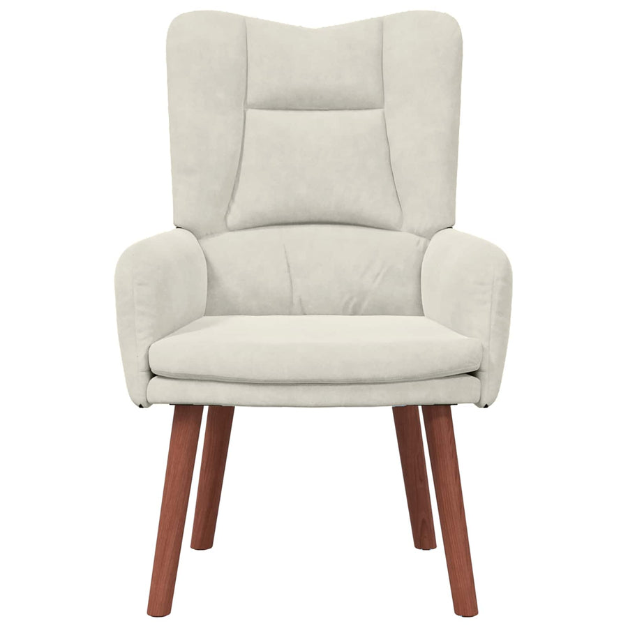 Fauteuil 63 X 67 X 94 Cm Fluweel Crème