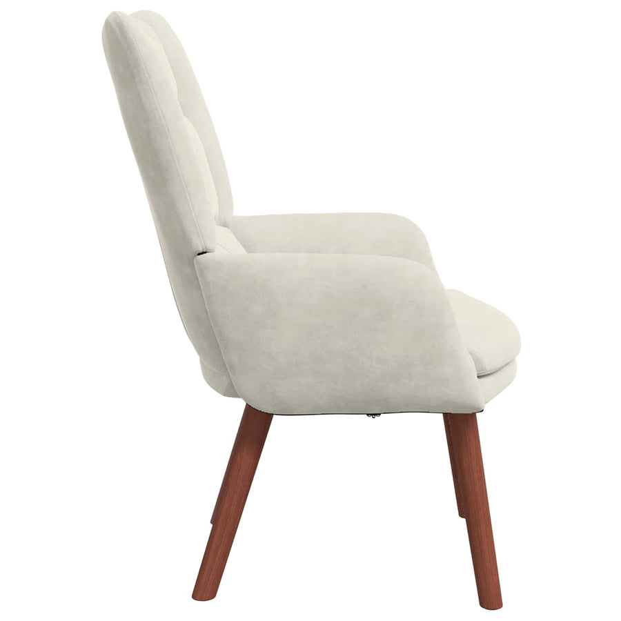 Fauteuil 63 X 67 X 94 Cm Fluweel Crème