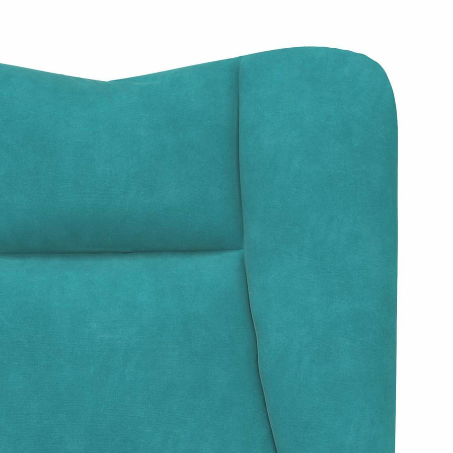 Fauteuil 63 X 67 X 94 Cm Fluweel Turquoise