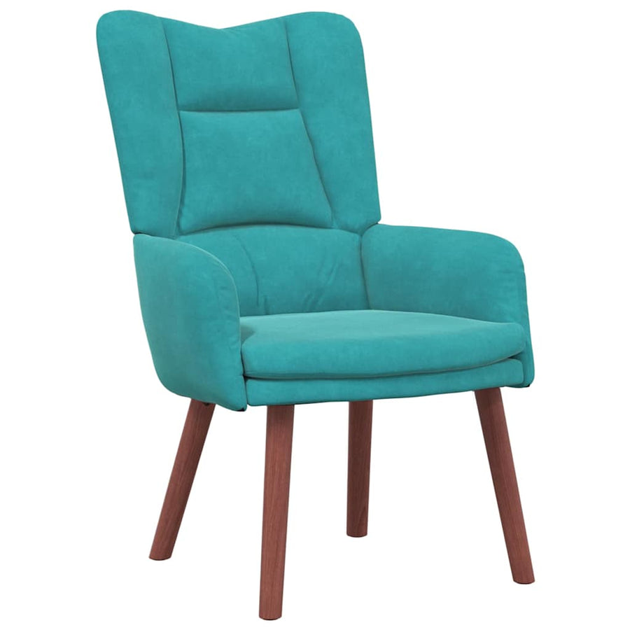 Fauteuil 63 X 67 X 94 Cm Fluweel Turquoise