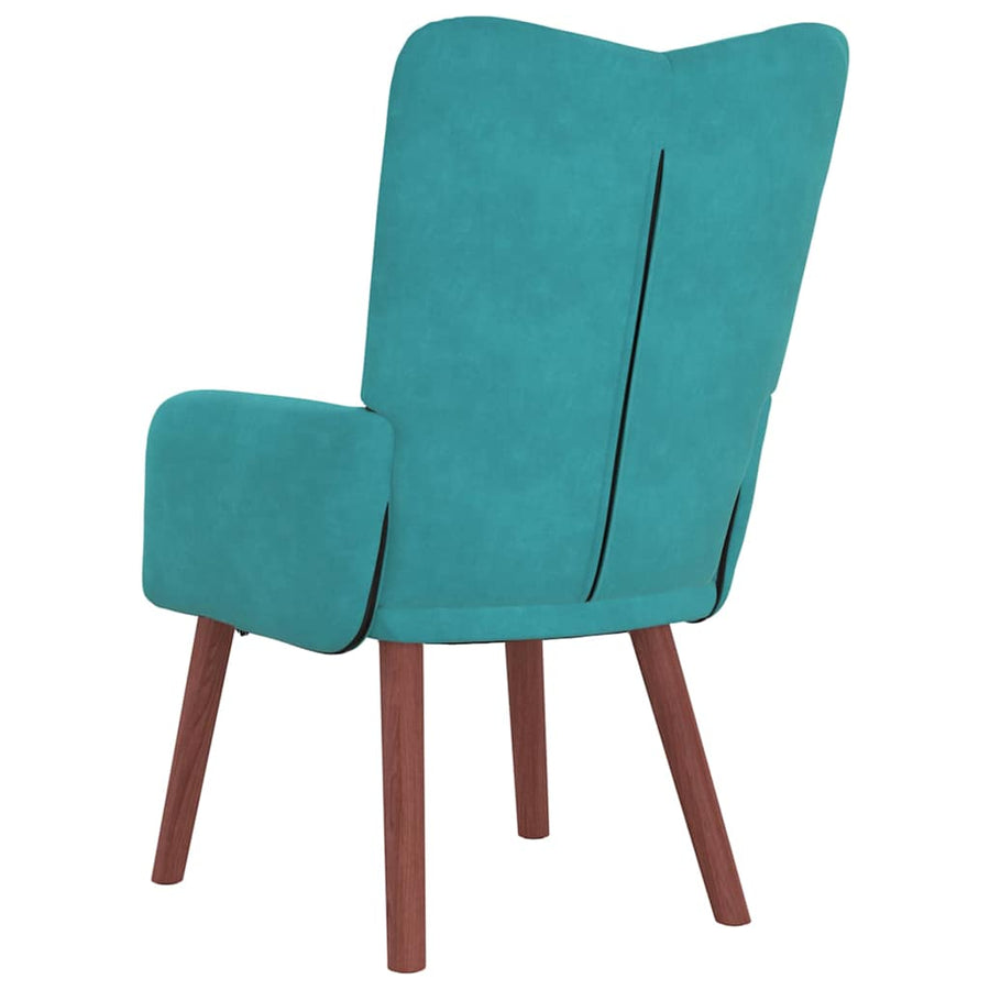Fauteuil 63 X 67 X 94 Cm Fluweel Turquoise