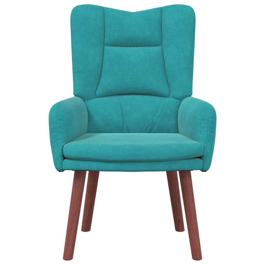 Fauteuil 63 X 67 X 94 Cm Fluweel Turquoise