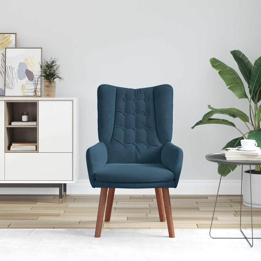 Fauteuil Blauw 63 x 67 x 94 cm Fluweel