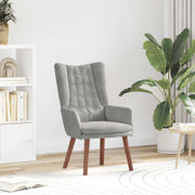 Fauteuil lichtgrijs 63x67x94 cm fluweel