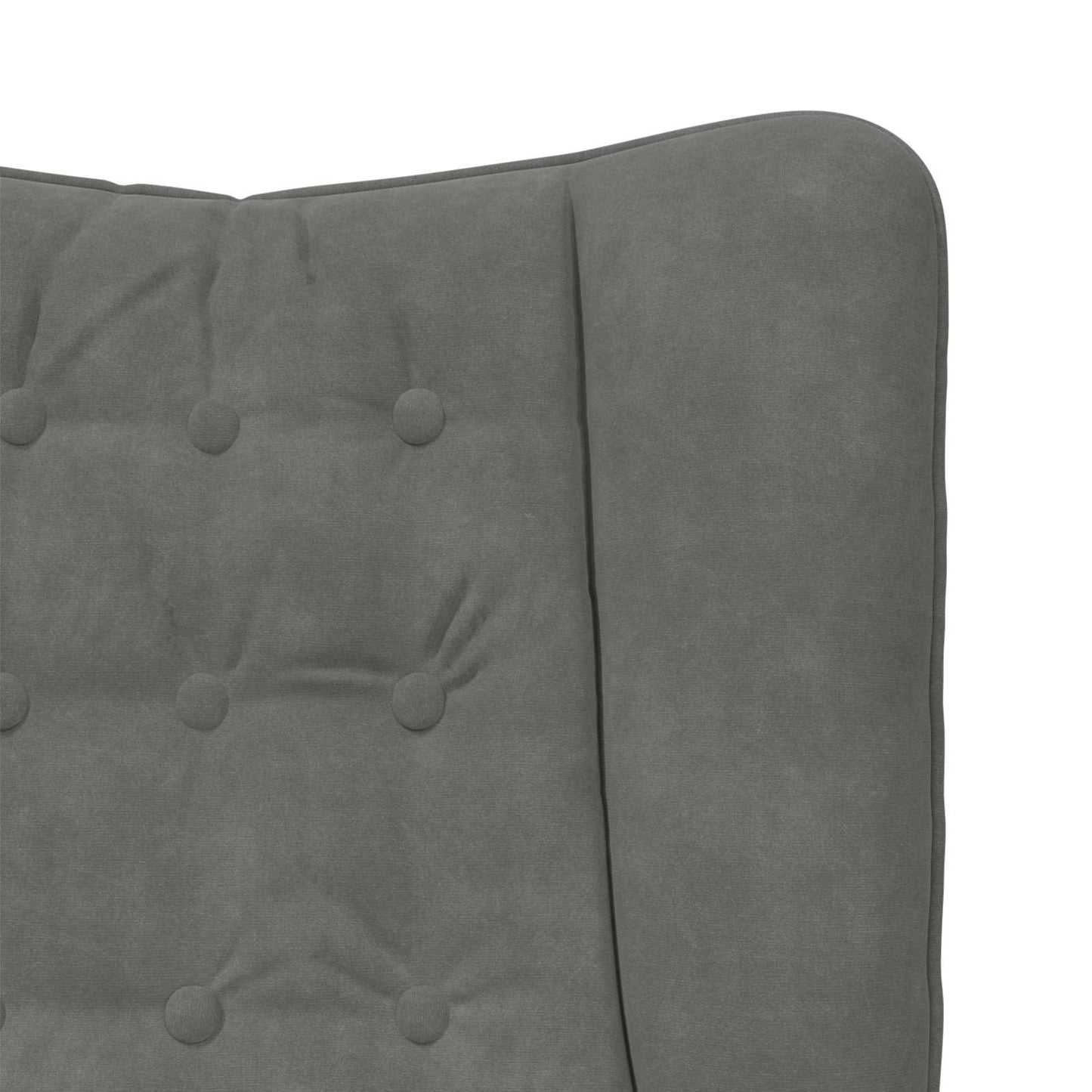 Fauteuil Donkergrijs 63 x 67 x 94 cm Fluweel