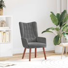 Fauteuil donkergrijs fluweel 63x67x94 cm